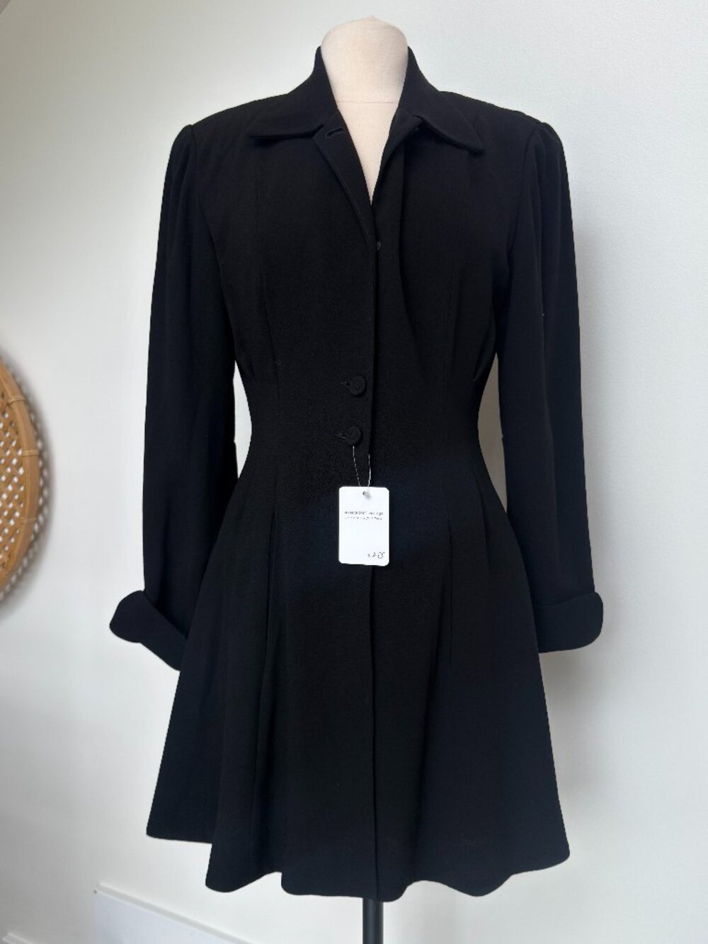Vintage Black Blazer Dress